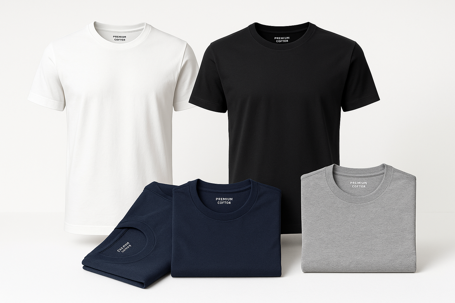 generate premium quality t shirt phots in order for online store main menu